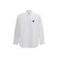 Comme Des Garçons Play White Cotton Dress Shirt