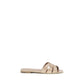 Saint Laurent Multicolor Calf Leather Bos Taurus Flat Sandals