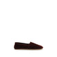 The Row Bordeaux Cotton Slip-On Loafers