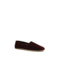 The Row Bordeaux Cotton Slip-On Loafers