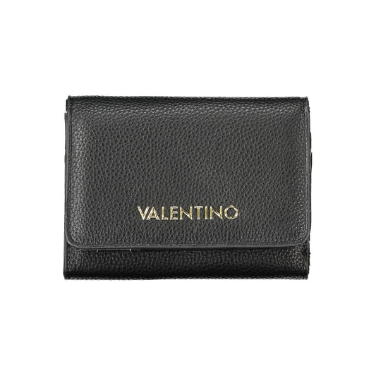 Mario Valentino Black Polyurethane Women's Wallet