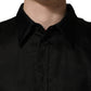 Dolce & Gabbana Black Ruffle Detail Semi Sheer Shirt Jacket