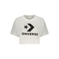 Converse White Cotton Womens T-Shirt