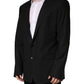 Dolce & Gabbana Black Single Breasted 2 Button Suit Jacket
