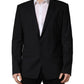 Dolce & Gabbana Blue Single Breasted 2 Button Suit Jacket