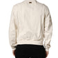 Dolce & Gabbana Off White Cotton FullZip Denim Blouson Jacket