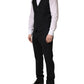 Dolce & Gabbana Black Wool 2 Buttons Formal 3 Piece Men Suit