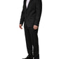 Dolce & Gabbana Black Wool 2 Buttons Formal 2 Piece Suit