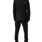 Dolce & Gabbana Black Wool 2 Buttons Formal 2 Piece Suit