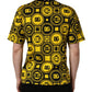 Invicta Yellow Black Logo Geometric Pattern T-shirt