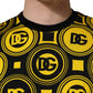 Invicta Yellow Black Logo Geometric Pattern T-shirt