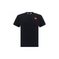 Comme Des Garçons Play Black Cotton T-Shirt