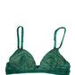 Dolce & Gabbana Green Nylon Stretch Soft Cup Brassiere Underwear