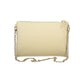 Mario Valentino Beige Polyurethane Women's Bag with Removable Chain Shoulder Strap