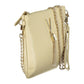Mario Valentino Beige Polyurethane Women's Bag with Removable Chain Shoulder Strap