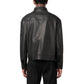 Prada Black Lamb Leather Leather Jacket