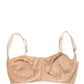 Dolce & Gabbana Beige Semi-Pad Underwire Balconette Bra Underwear