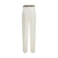 Max Mara Beige Linen Casual Pants