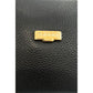 Baldinini Trend Black Cowhide Leather Women Crossbody