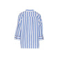 Ganni Blue Cotton Pattern Shirt