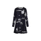 Desigual Black Viscose Short Dress