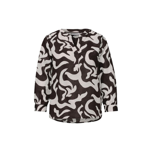 Street One Brown Linen Blouse
