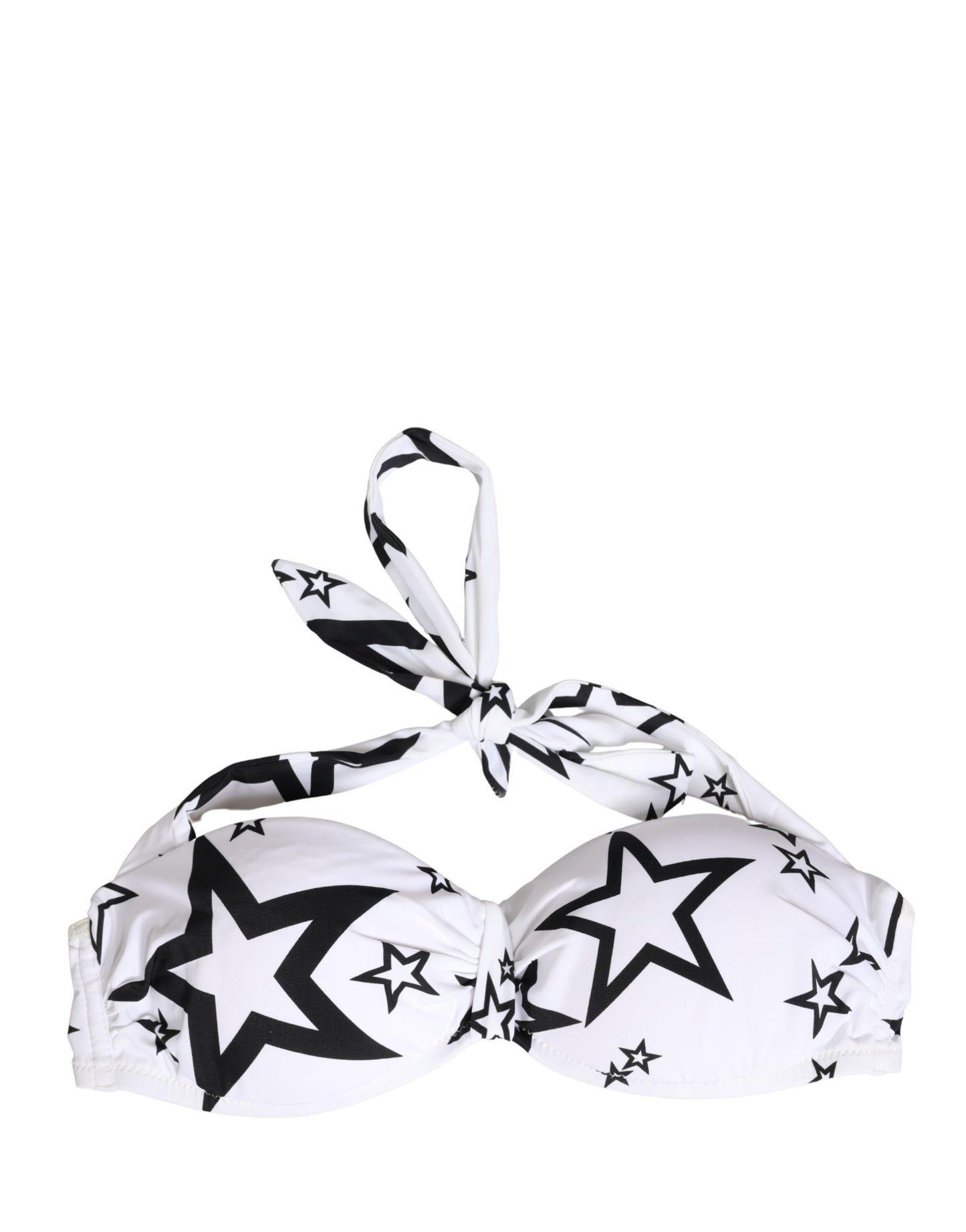 Dolce & Gabbana White Millennials Star Padded Bandeau Underwear