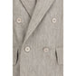 Max Mara Beige Linen Blazer