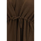 Ella Brown Viscose Coat