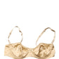 Dolce & Gabbana Beige Semi-Pad Underwire Balconette Bra Underwear