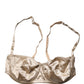 Dolce & Gabbana Beige Semi-Pad Underwire Balconette Bra Underwear