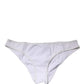 Dolce & Gabbana White Nylon Stretch Mid Waist Brief Panty Underwear