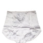 Dolce & Gabbana White Silk Blend High Waist Girdle Panty Underwear