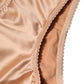 Dolce & Gabbana Beige Silk Stretch Mid Waist Brief Panty Underwear