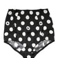 Dolce & Gabbana Black Polka Dot High Waist Girdle Panty Underwear