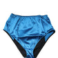 Dolce & Gabbana Blue Silk Blend High Waist Girdle Panty Underwear