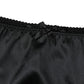 Dolce & Gabbana Black Silk Stretch Mid Waist Brief Panty Underwear