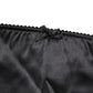 Dolce & Gabbana Black Silk Blend High Waist Girdle Panty Underwear