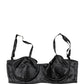 Dolce & Gabbana Black Semi-Pad Underwire Balconette Bra Underwear