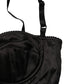 Dolce & Gabbana Black Semi-Pad Underwire Balconette Bra Underwear