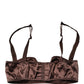 Dolce & Gabbana Brown Semi-Pad Underwire Balconette Underwear