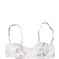 Dolce & Gabbana White Semi-Pad Underwire Balconette Bra Underwear