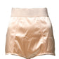 Dolce & Gabbana Beige Silk Blend High Waist Girdle Panty Underwear