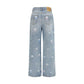 Fiorucci Blue Cotton Relaxed Fit Jeans