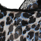 Roberto Cavalli Multicolor Leopard Babydoll Chemise Underwear