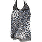 Roberto Cavalli Multicolor Leopard Babydoll Chemise Underwear