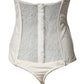 Elisabetta Franchi Off White Strapless One Piece Swimsuit Swimwear