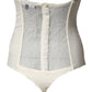 Elisabetta Franchi Off White Strapless One Piece Swimsuit Swimwear