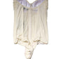 Elisabetta Franchi Off White Strapless One Piece Swimsuit Swimwear