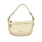 Mario Valentino Beige Polyurethane Women's Bag With Adjustable Shoulder Strap